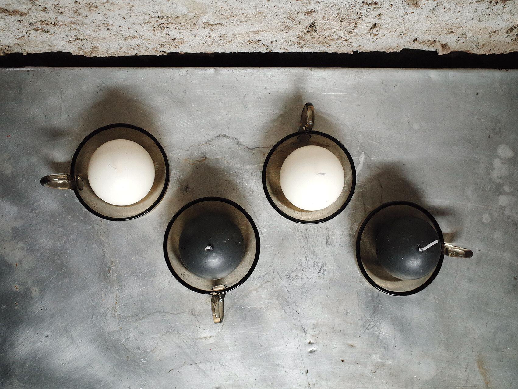 Set of 4 candlesticks