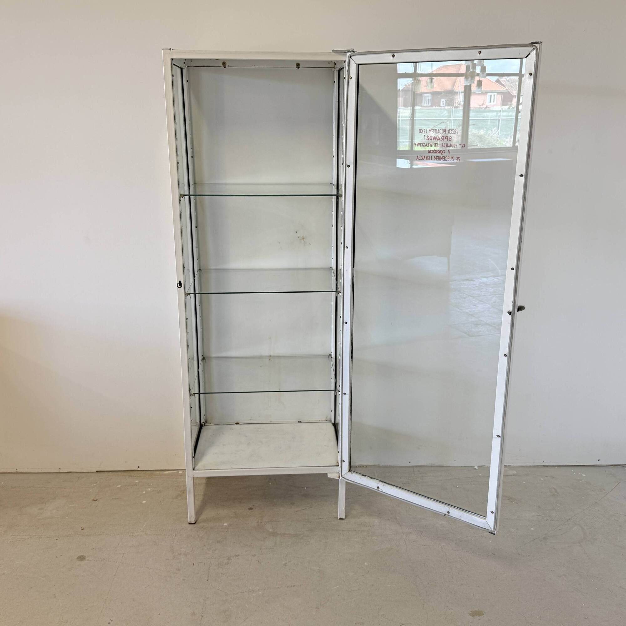 Mid-Century Polish Medical Display Cabinet, 1960s
