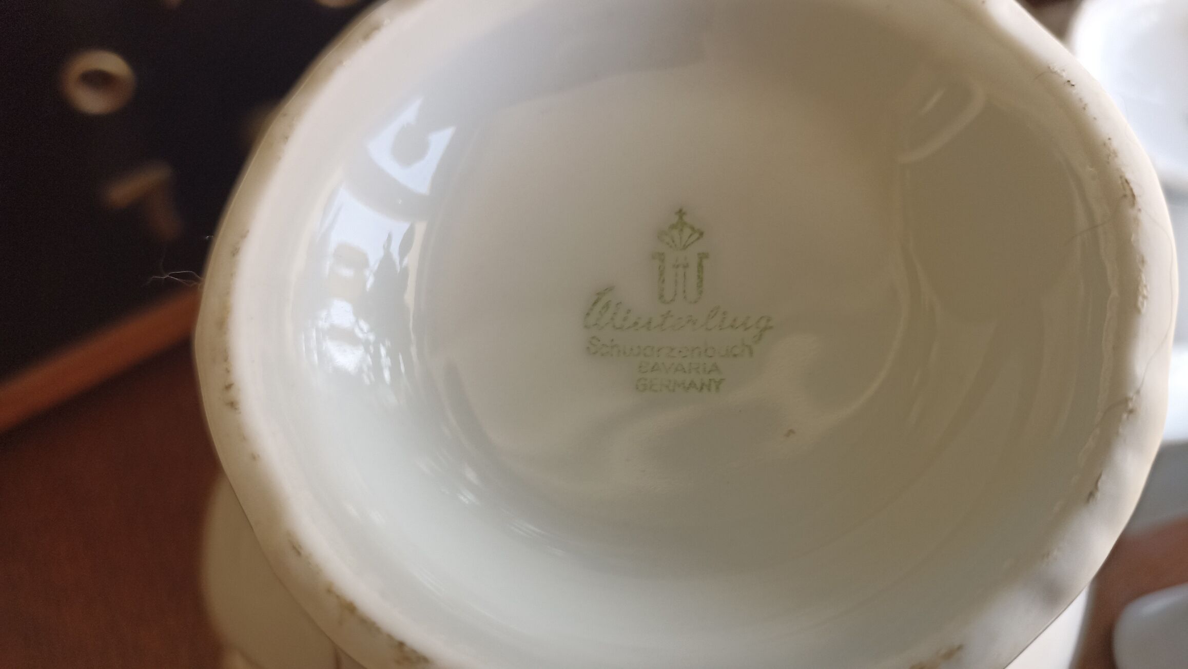 Coffee serving head Winterling Schwarzenbach in porcelain