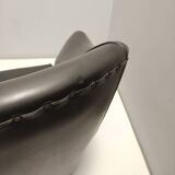 Fauteuil gris foncé dans le style de Gio Ponti pour Casa e Giardino, Italie