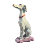 Large Sitting Greyhound Statue in Concrete / Cement - Garden Decoration or