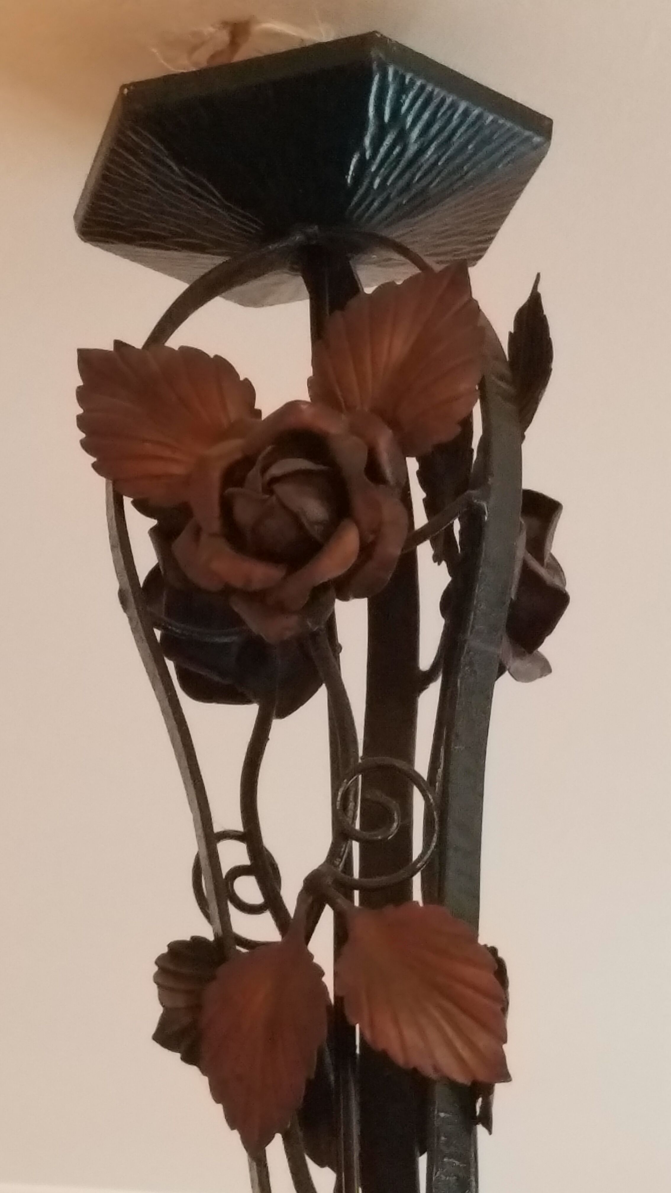 Glass pase hanging signed Muller brothers