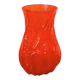 Vintage orange glass vase, 1960s.