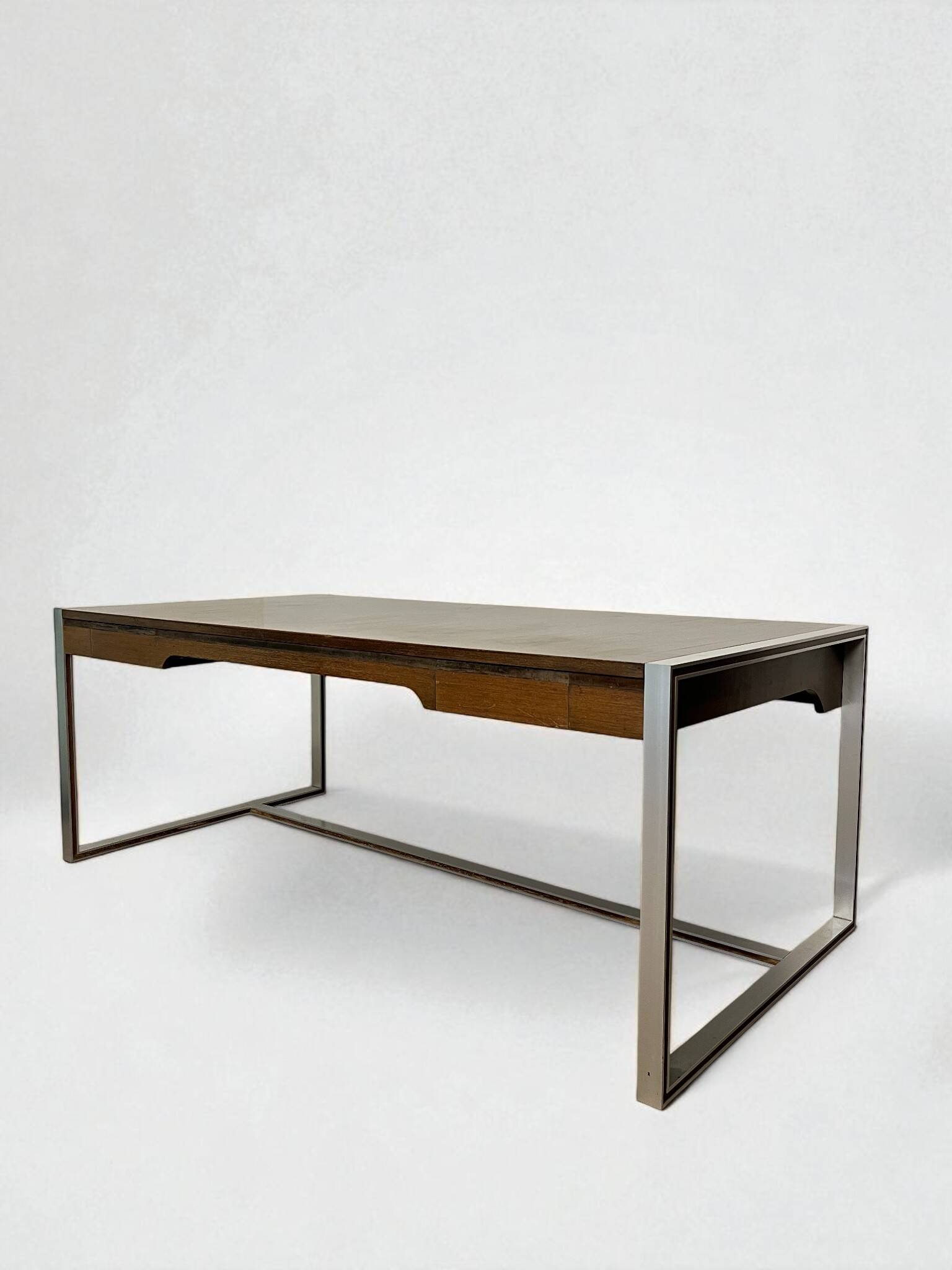 Minister's desk set + sideboard, Claude Gaillard for Ligne Roset, 1970