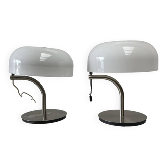 Paire de lampes de table de Giotto Stoppino pour Valenti, 1980