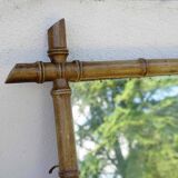 antique vintage bamboo mirror from the 1930s