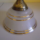 Suspension in brass and glass opaque Netherlands 1960s/1970s