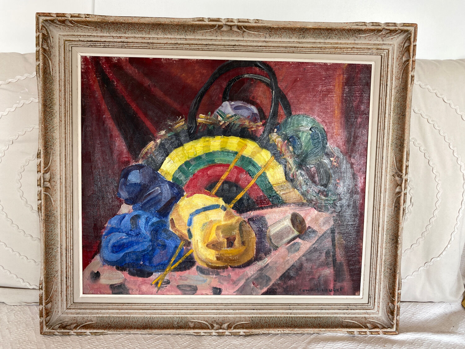 Still life signed Camille Mouret
