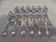 12 silver-plated mocha spoons by Christofle Marly, 10cm