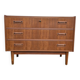 Danish vintage Scandinavian commode Tibergaard in teak from the 1960s.