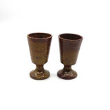 Lot of two pyrite sandstone mazagrans