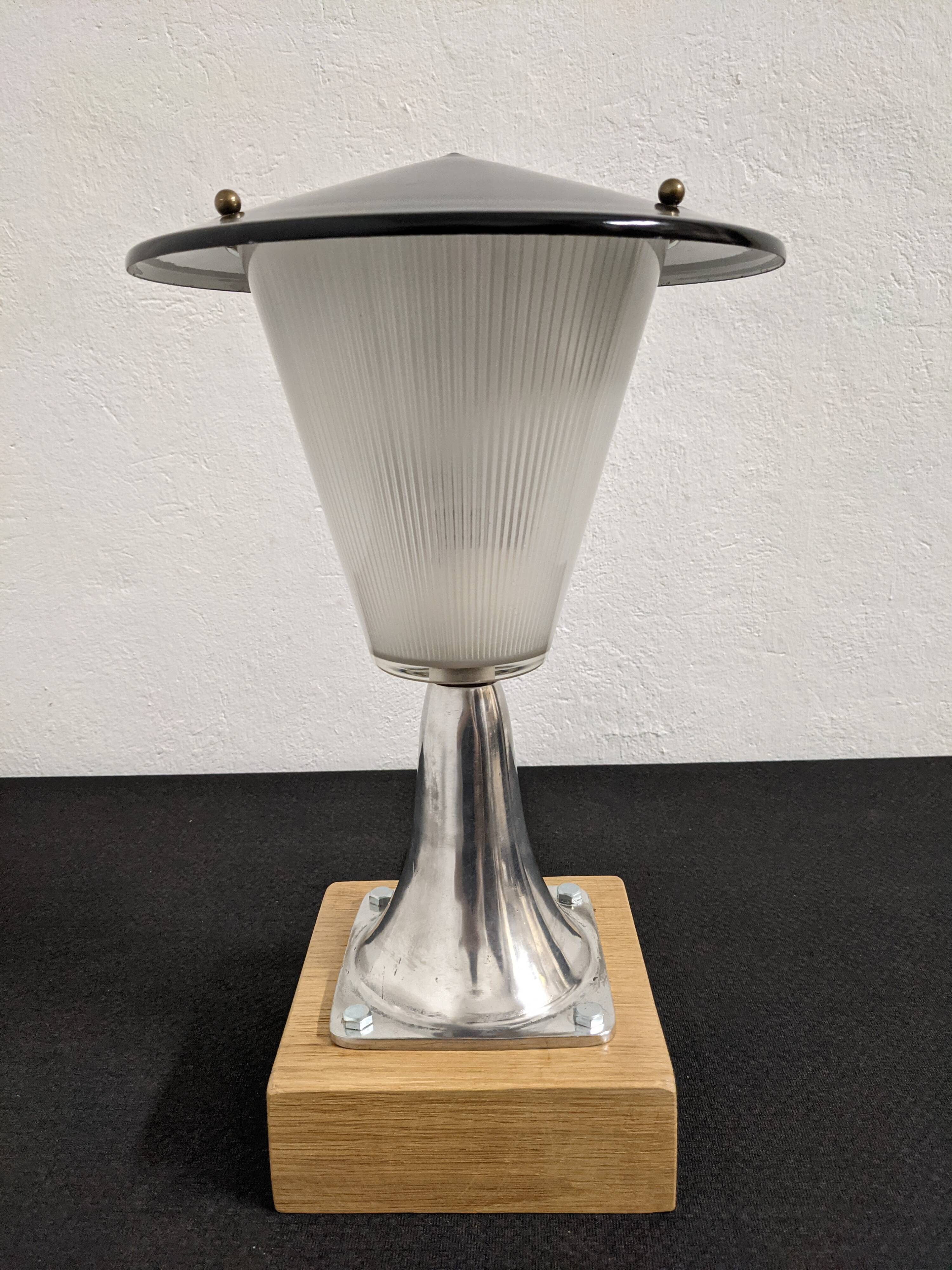 Holophane glass lamp from the 50s/60s