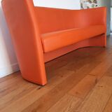 Gulf orange vintage bench sofa