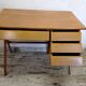 Bureau vintage pieds compas et sa chaise années 50/60