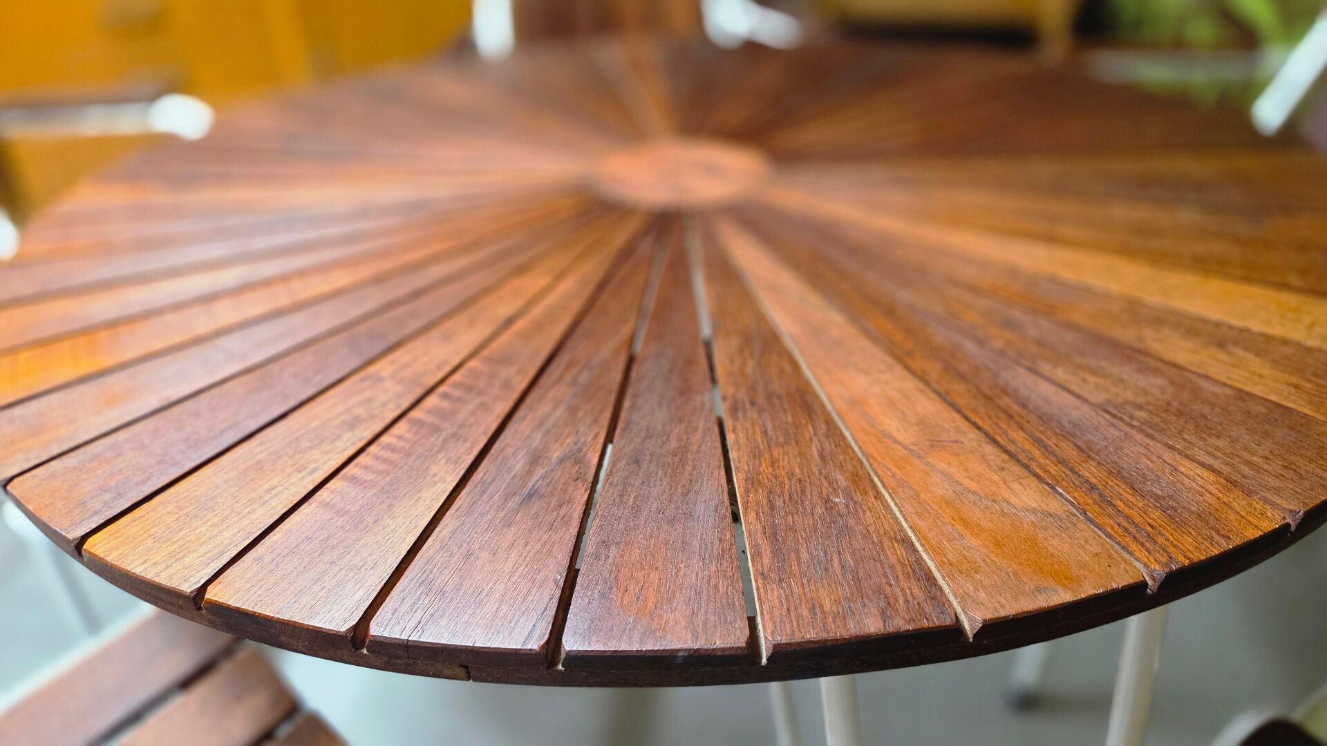 Salon de jardin vintage scandinave Daneline Teck Danemark 1960"