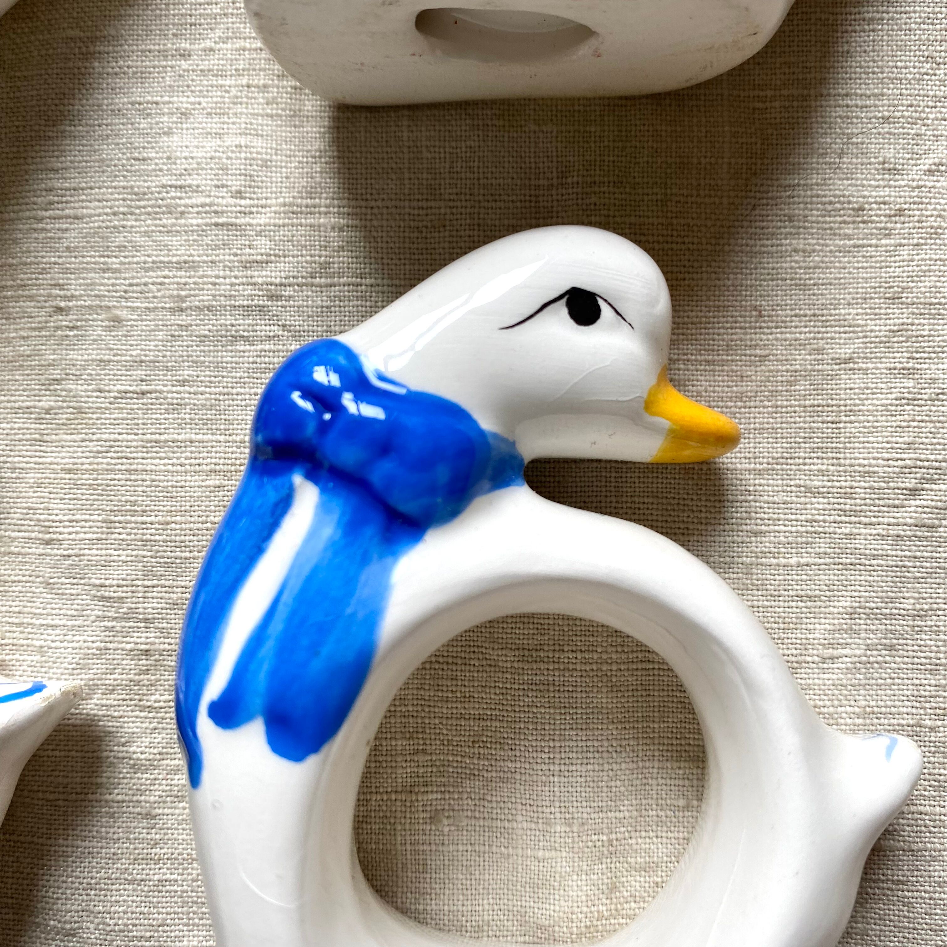 Goose napkin rings 80s
