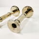 Pair of gilded candlesticks, 1960s Denmark