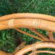 Vintage rattan seat length 103