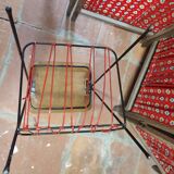 Table platine bois et scoubidou