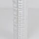 Large White Relief Op Art Porcelain Vase Rosenthal Germany, 1960s