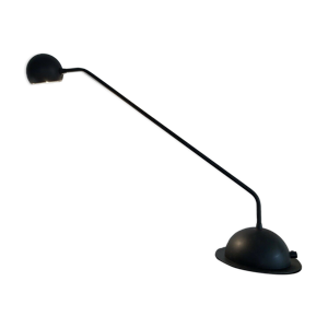 Lampe de bureau halogène en métal noir design minimaliste
