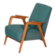 Art Deco Armchair in Beech, 1940s
