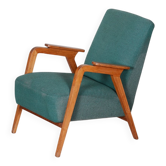 Art Deco Armchair in Beech, 1940s