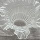 Frosted glass globe, lampshade, art deco ears of wheat pattern