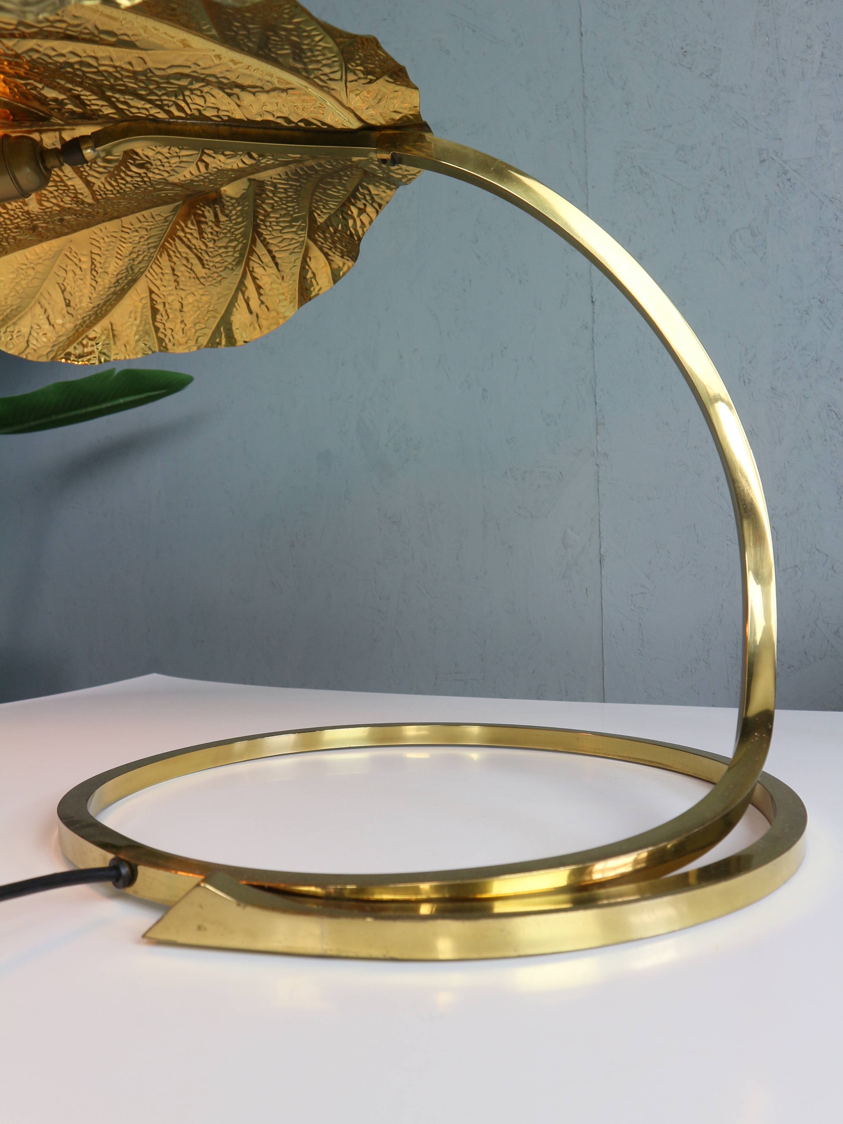 Tommaso Barbi "Rhubarb" table lamp by Bottega Gadda Italy, 1970