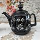 Vintage Russian tea set 14 pieces for 6 people in enamelled terracotta