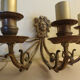 Wall mounted brass Golden 3 lights