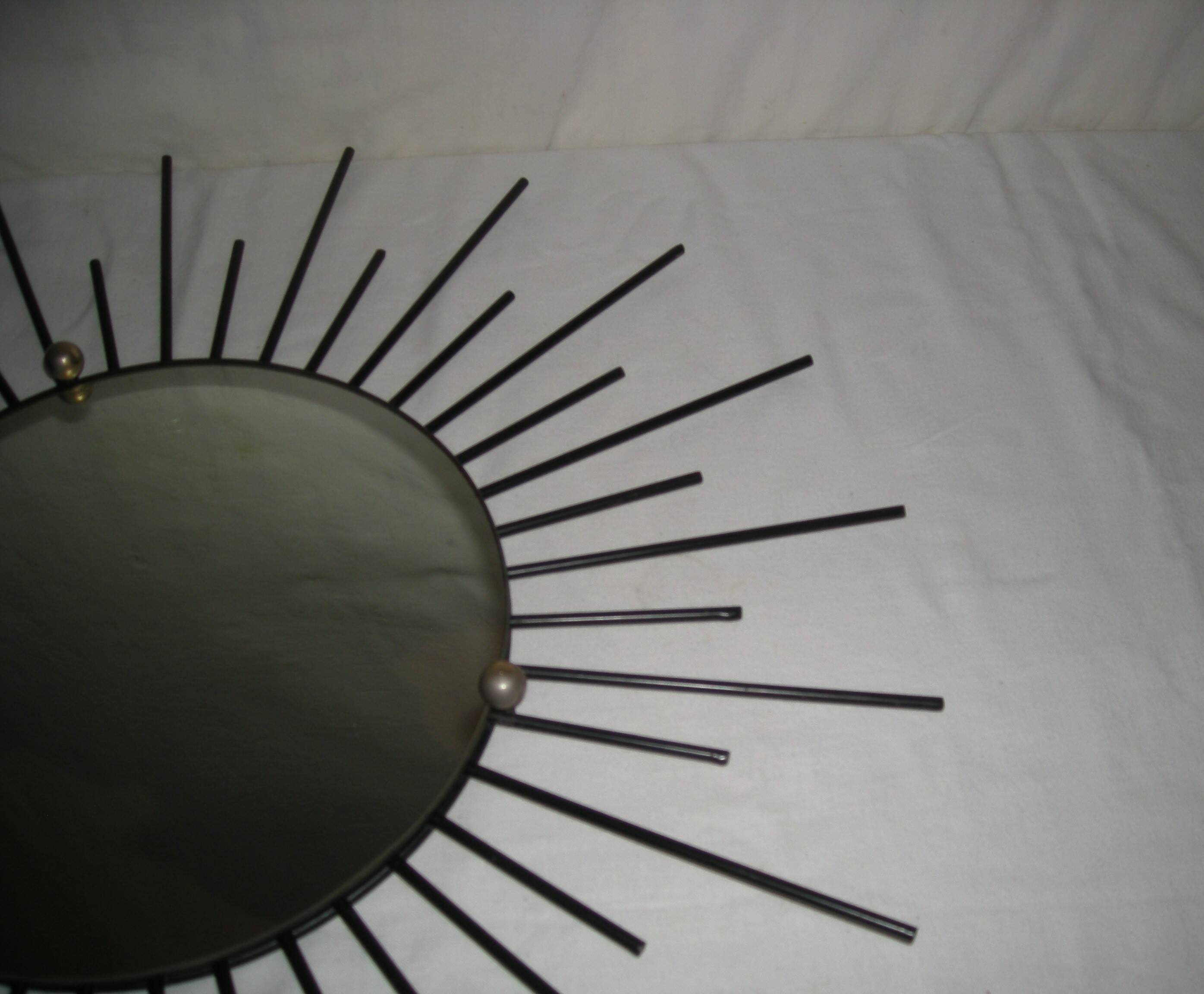 Off-centre sun mirror from the 1950s