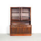Danish design rosewood sideboard with display cabinet from Brouer, 1960s