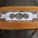Vintage Danish brutalist oak & tile coffee table in the style of Henning Kjærnulf, 1960s