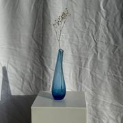 Blue soliflore vase H25 D7