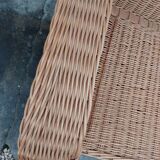 Rattan armchair manufacture 1950 large model