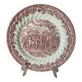 Royal Wessex red English dinner plate