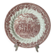 Royal Wessex red English dinner plate