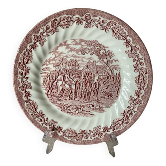 Royal Wessex red English dinner plate