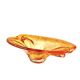 Vide-poche vintage en verre orange