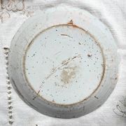 Ancienne Assiette Faïence Française XVIIIème NEVERS motif fleuri