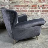 Pair of vintage italian armchairs 1950 by Isa Bergamo