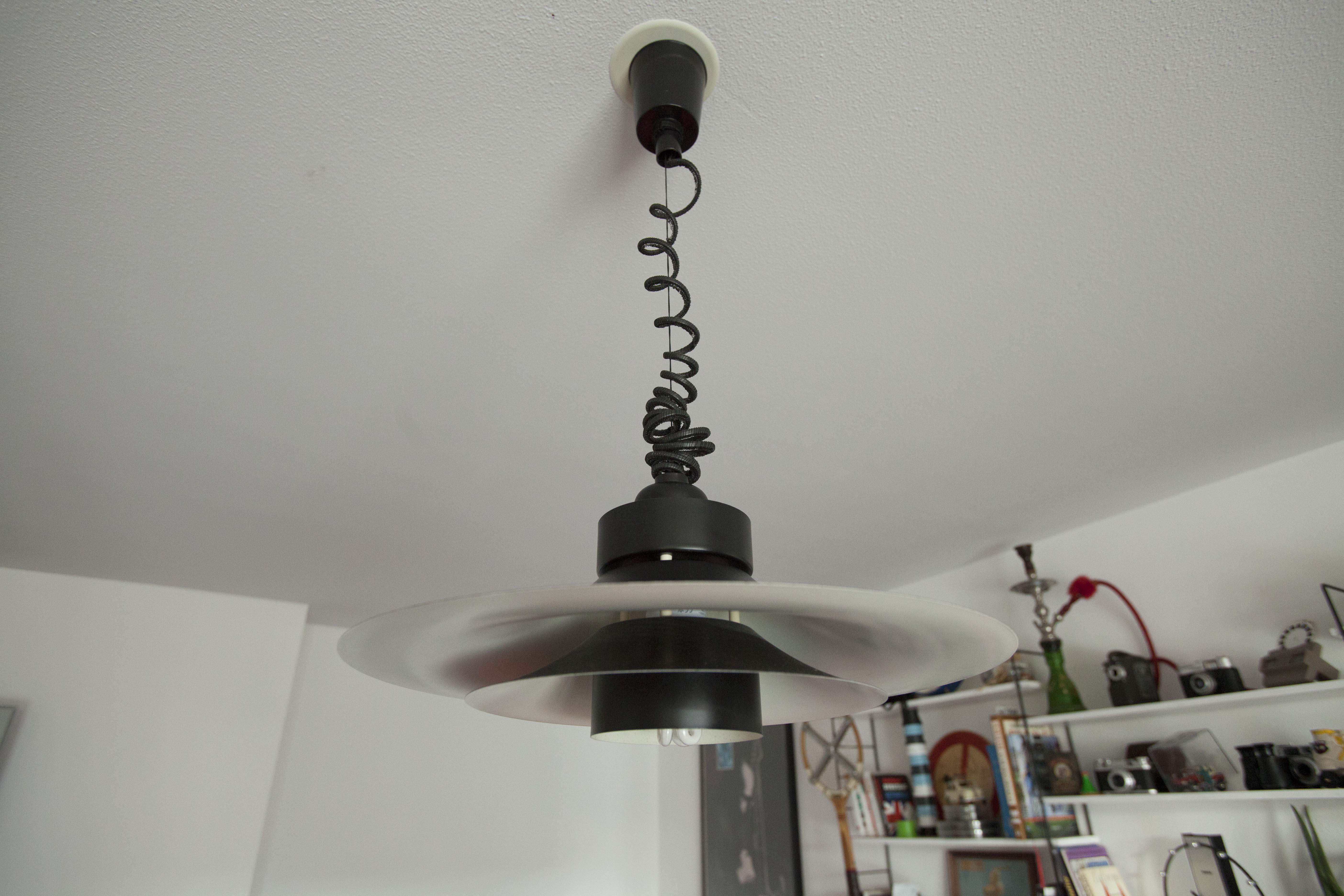 Suspension Danish 1960 black and white