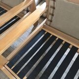 Pair of brutalist armchairs circa 1980's