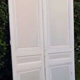 Paire de portes de placard h233x86cm chacune ancienne