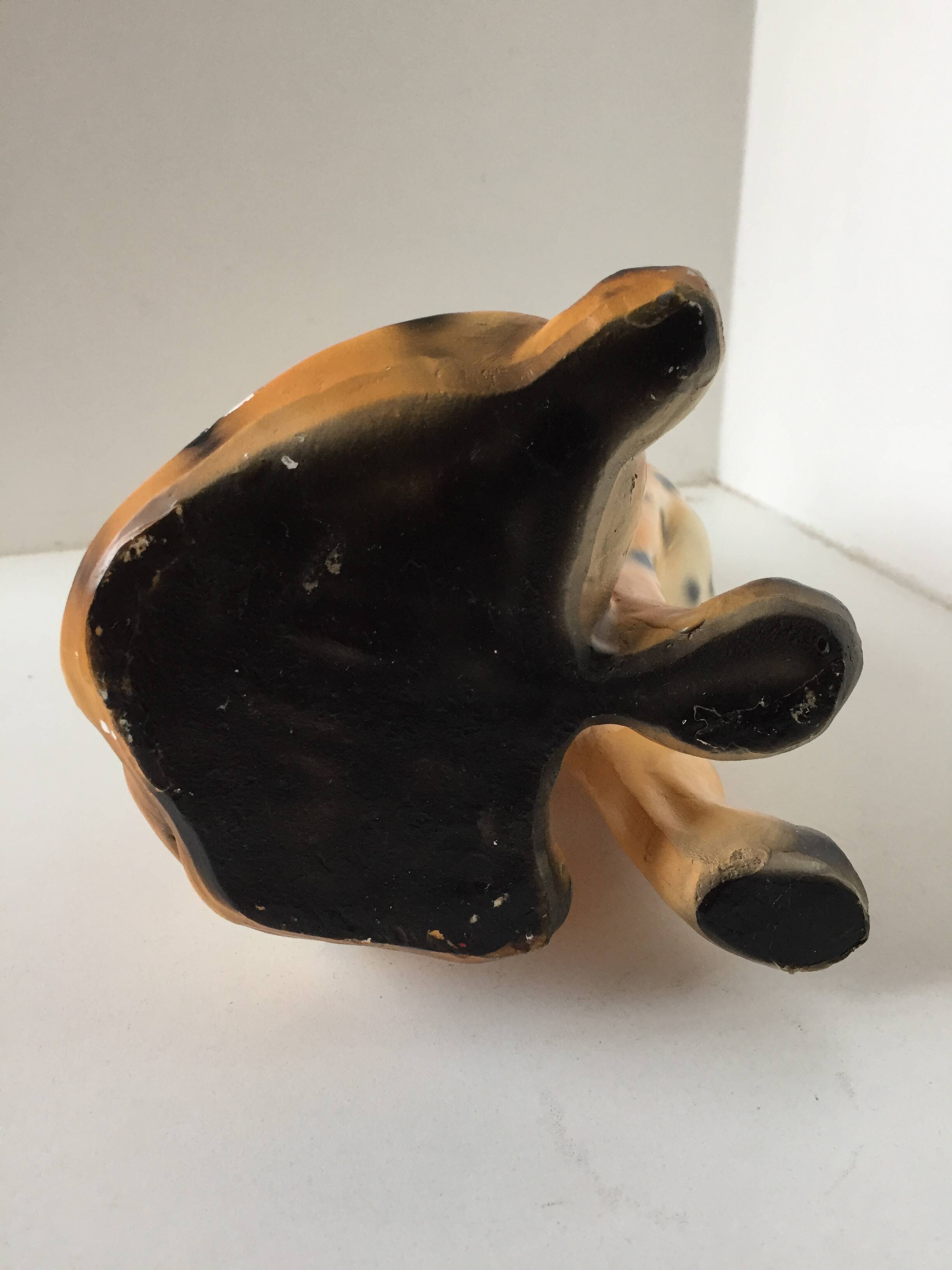 Vintage Leopard plaster statue