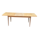 Table à manger scandinave rectangulaire extensible en teck 220cm