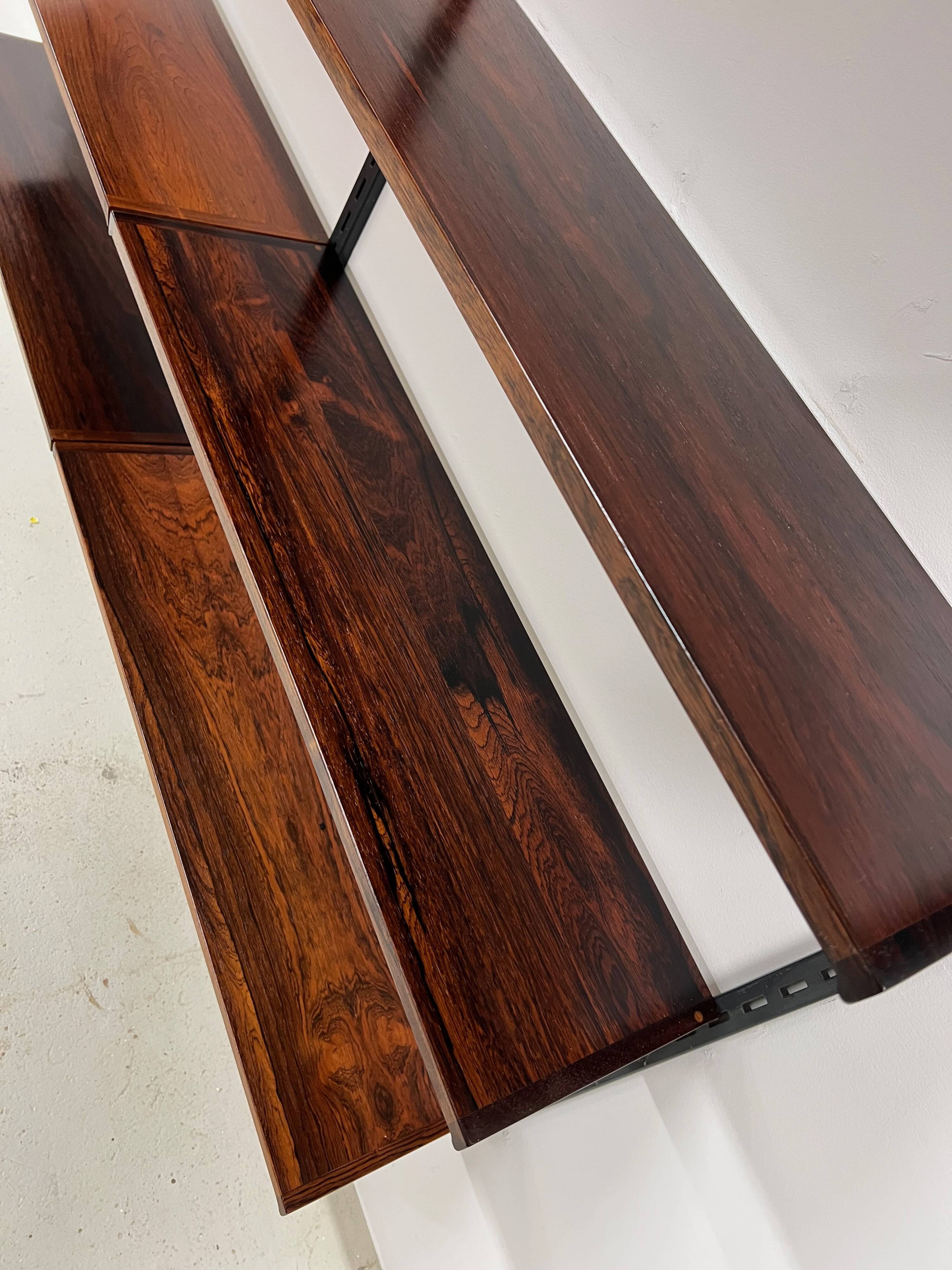 Rosewood Shelving System By Kai Kristiansen For Feldballes