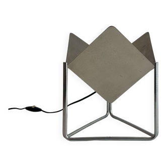 Vintage adjustable table lamp in chromed metal, France 1970