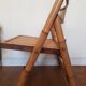 Bamboo and rattan folding chair